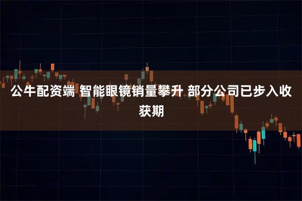 公牛配资端 智能眼镜销量攀升 部分公司已步入收获期