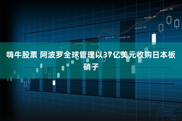 嗨牛股票 阿波罗全球管理以37亿美元收购日本板硝子